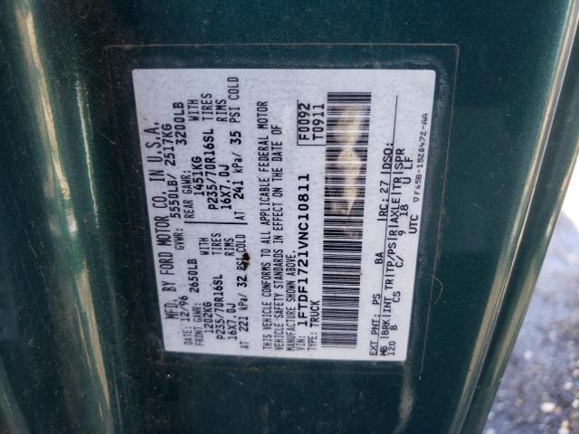 Photo 10 from auction – 1997 FORD F150 with VIN 1FTDF1721VNC10811