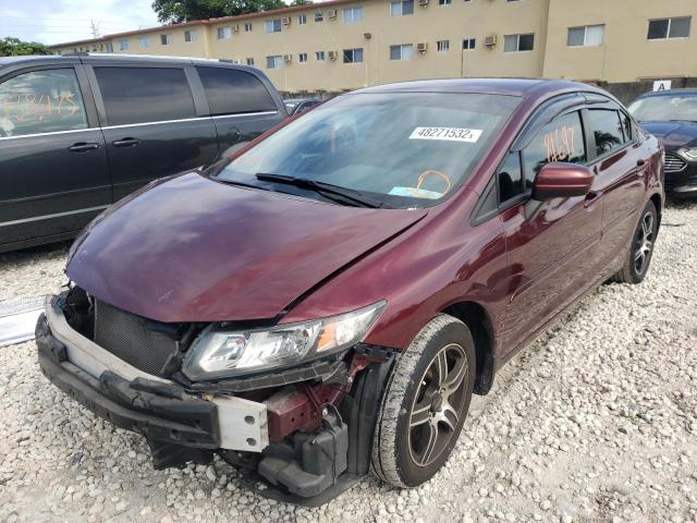 Photo 2 from auction – 2014 HONDA CIVIC LX with VIN 2HGFB2F57EH505458