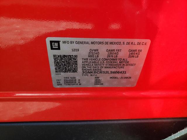 Photo 10 from auction – 2020 CHEVROLET BLAZER 2LT with VIN 3GNKBCRS2LS606431