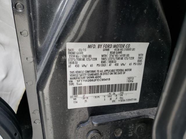 Photo 10 from auction – 2015 FORD F250 SUPER with VIN 1FT7W2B62FEC95415