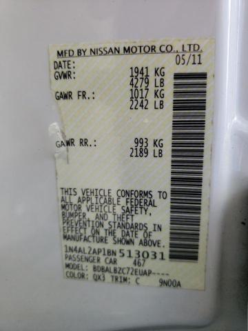Photo 10 from auction – 2011 NISSAN ALTIMA BAS with VIN 1N4AL2AP1BN513031
