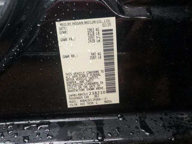 Photo 10 from auction – 2020 NISSAN ALTIMA S with VIN 1N4BL4BV3LC238210