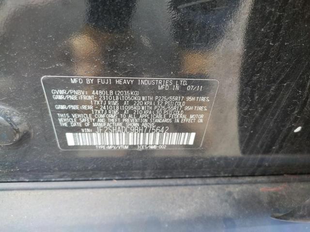 Photo 10 from auction – 2011 SUBARU FORESTER 2 with VIN JF2SHADC9BH775642