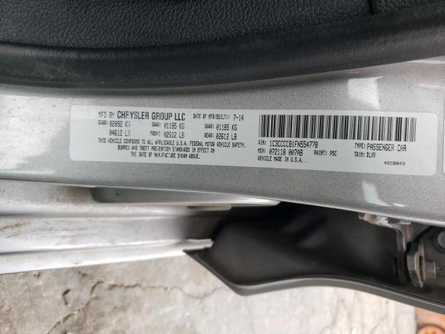 Photo 10 from auction – 2015 CHRYSLER 200 C with VIN 1C3CCCCB1FN554778