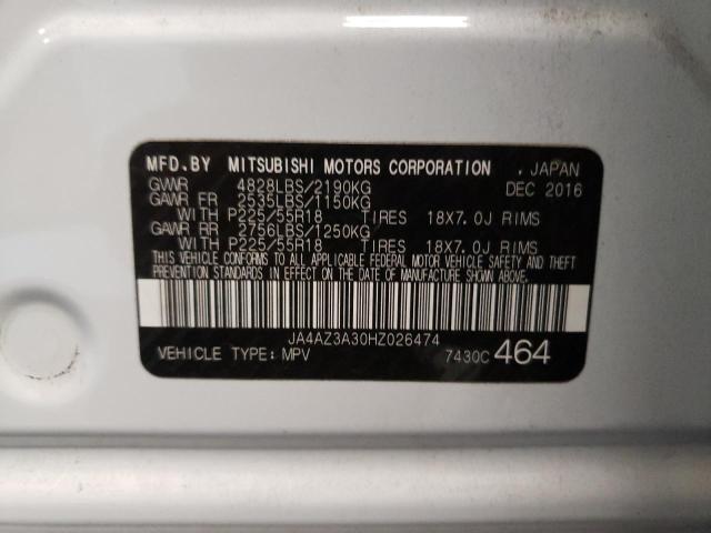 Photo 10 from auction – 2017 MITSUBISHI OUTLANDER with VIN JA4AZ3A30HZ026474