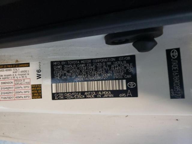 Photo 10 from auction – 2009 TOYOTA SCION TC with VIN JTKDE167690285127