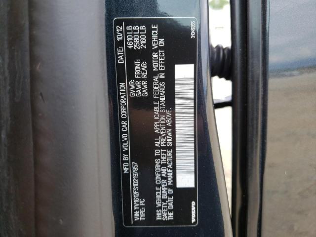 Photo 10 from auction – 2013 VOLVO S60 T5 with VIN YV1612FS1D2197857