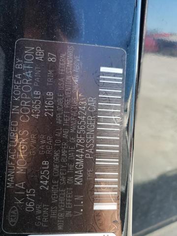 Photo 10 from auction – 2015 KIA OPTIMA LX with VIN KNAGM4A78F5654243