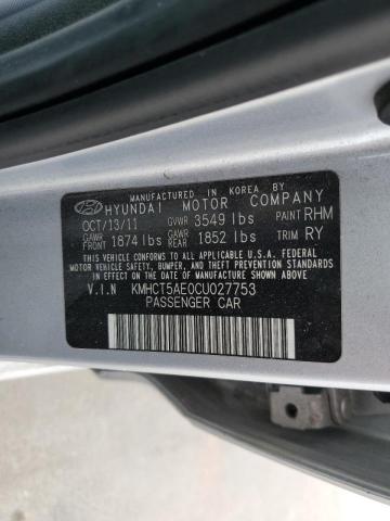Photo 10 from auction – 2012 HYUNDAI ACCENT GLS with VIN KMHCT5AE0CU027753