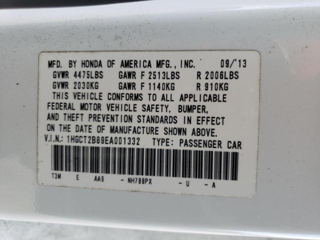 Photo 10 from auction – 2014 HONDA ACCORD EXL with VIN 1HGCT2B89EA001332