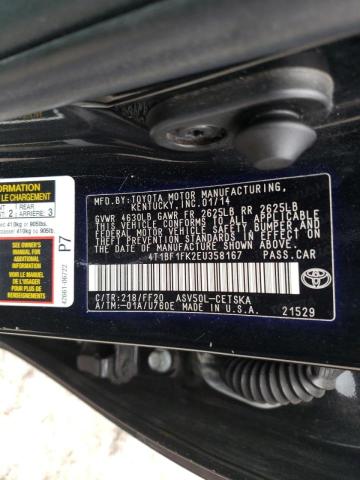 Photo 10 from auction – 2014 TOYOTA CAMRY L with VIN 4T1BF1FK2EU358167