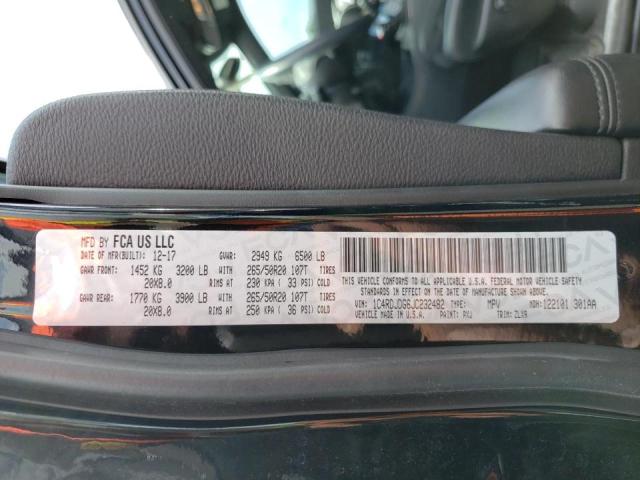 Photo 10 from auction – 2018 DODGE DURANGO GT with VIN 1C4RDJDG6JC232482