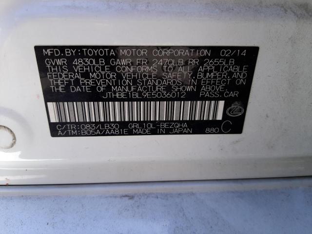 Photo 10 from auction – 2014 LEXUS GS 350 with VIN JTHBE1BL9E5036012
