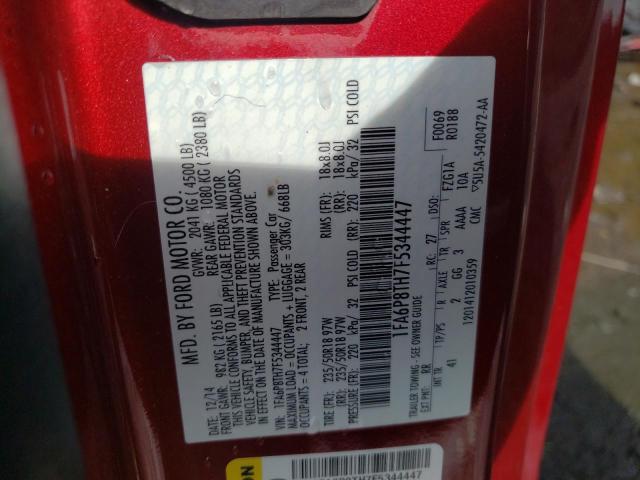 Foto 10 de la subasta – 2015 FORD MUSTANG con VIN 1FA6P8TH7F5344447