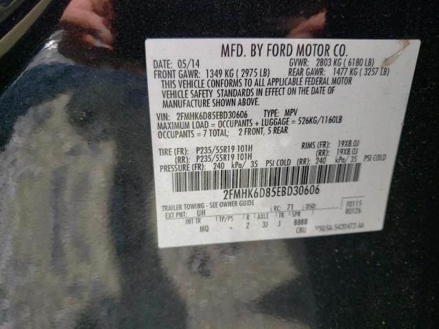 Photo 10 from auction – 2014 FORD FLEX LIMIT with VIN 2FMHK6D85EBD30606