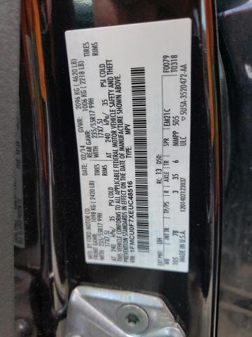 Photo 10 from auction – 2014 FORD ESCAPE S with VIN 1FMCU0F7XEUC48516