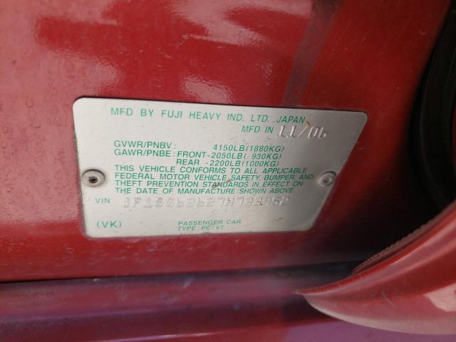 Zdjęcie 10 z aukcji – 2007 SUBARU FORESTER 2 z VIN JF1SG63627H733952