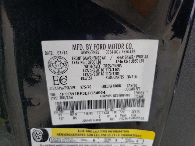 Photo 10 from auction – 2014 FORD F150 SUPER with VIN 1FTFW1EF3EFC54964