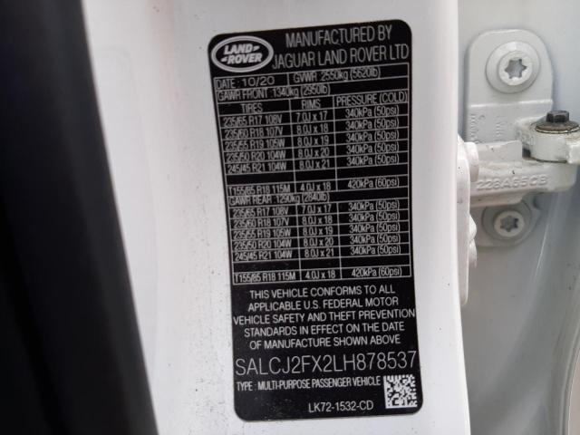 Photo 10 from auction – 2020 LAND ROVER DISCOVERY with VIN SALCJ2FX2LH878537