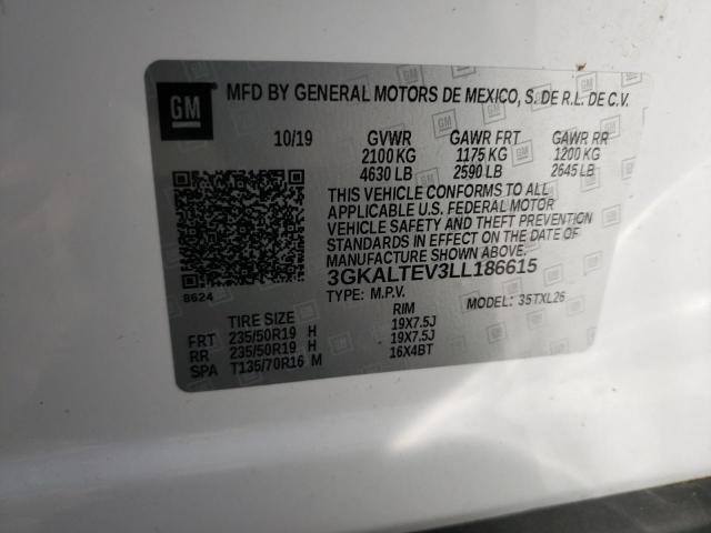 Photo 10 from auction – 2020 GMC TERRAIN SL with VIN 3GKALTEV3LL186615