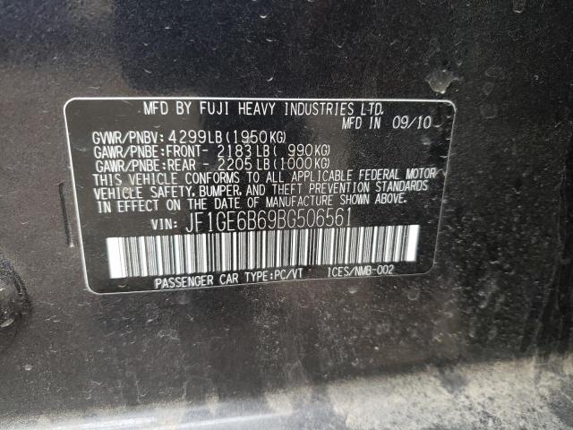 Photo 10 from auction – 2011 SUBARU IMPREZA 2. with VIN JF1GE6B69BG506561
