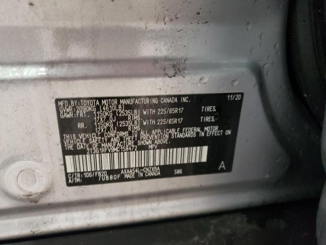 Photo 10 from auction – 2021 TOYOTA RAV4 LE with VIN 2T3G1RFV9MC158472