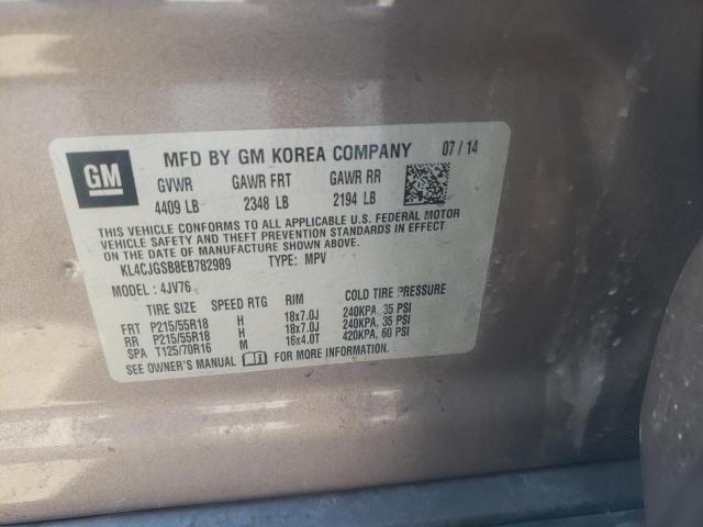 Photo 10 from auction – 2014 BUICK ENCORE with VIN KL4CJGSB8EB782989