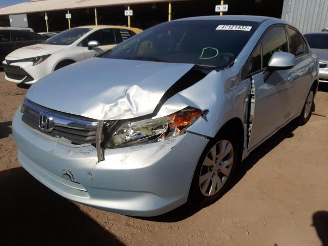 Photo 2 from auction – 2012 HONDA CIVIC LX with VIN 19XFB2F5XCE348273