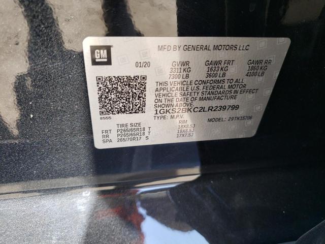 Photo 10 from auction – 2020 GMC YUKON SLT with VIN 1GKS2BKC2LR239799
