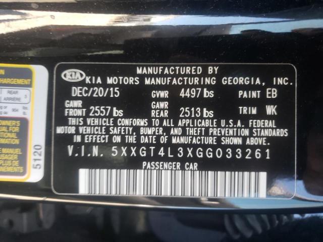 Photo 10 from auction – 2016 KIA OPTIMA LX with VIN 5XXGT4L3XGG033261