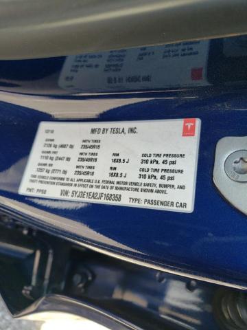 Photo 10 from auction – 2018 TESLA MODEL 3 with VIN 5YJ3E1EA2JF168358