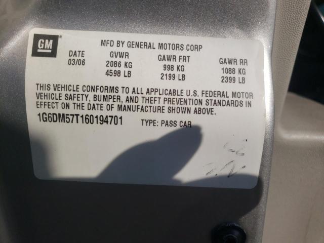 Photo 10 from auction – 2006 CADILLAC CTS with VIN 1G6DM57T160194701