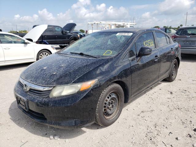 Photo 2 from auction – 2012 HONDA CIVIC LX with VIN 19XFB2F50CE070113