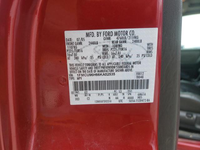 Photo 10 from auction – 2006 FORD ESCAPE HEV with VIN 1FMCU96H66KA52535