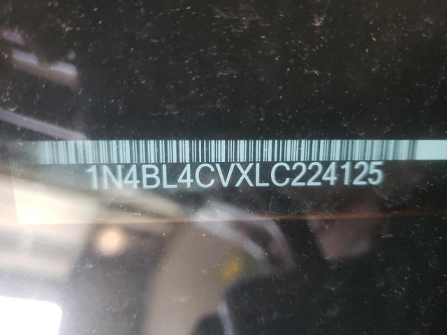 Photo 10 from auction – 2020 NISSAN ALTIMA SR with VIN 1N4BL4CVXLC224125
