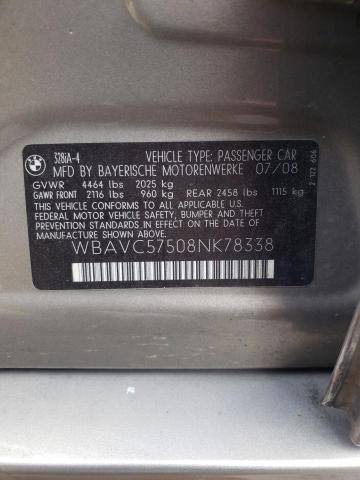 Photo 10 from auction – 2008 BMW 328 I SULE with VIN WBAVC57508NK78338