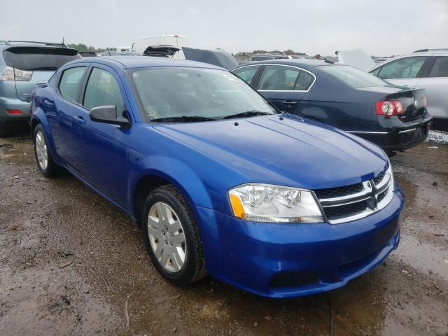 DODGE AVENGER SE 2013 with VIN 1C3CDZAB7DN540917 - Photo from auction