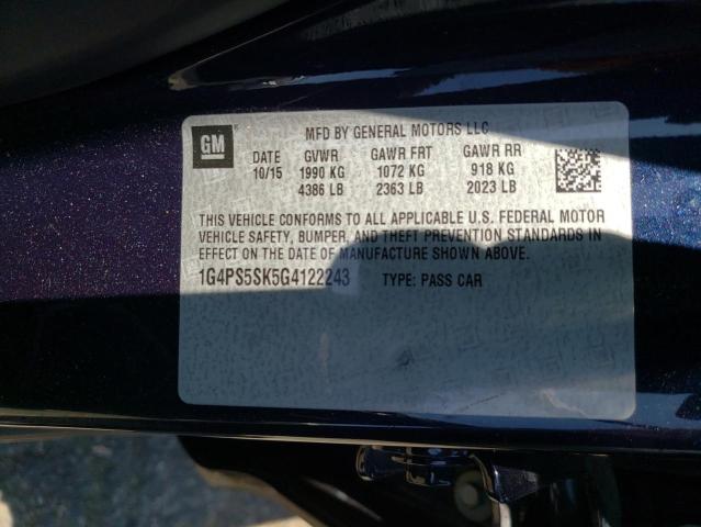 Photo 10 from auction – 2016 BUICK VERANO with VIN 1G4PS5SK5G4122243