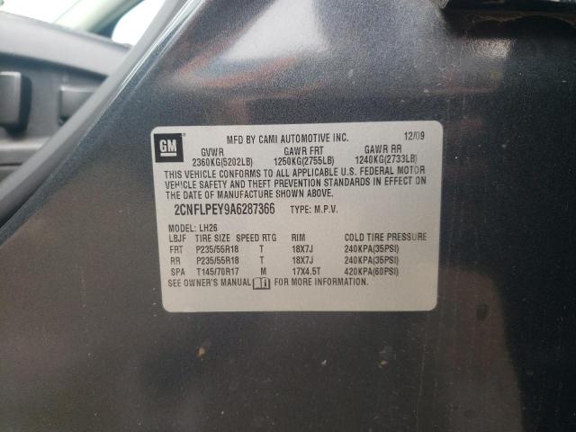 Photo 10 from auction – 2010 CHEVROLET EQUINOX LT with VIN 2CNFLPEY9A6287366