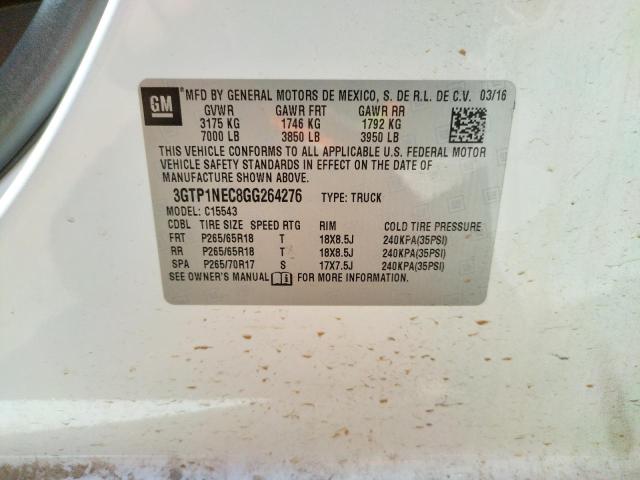 Photo 10 from auction – 2016 GMC SIERRA C15 with VIN 3GTP1NEC8GG264276