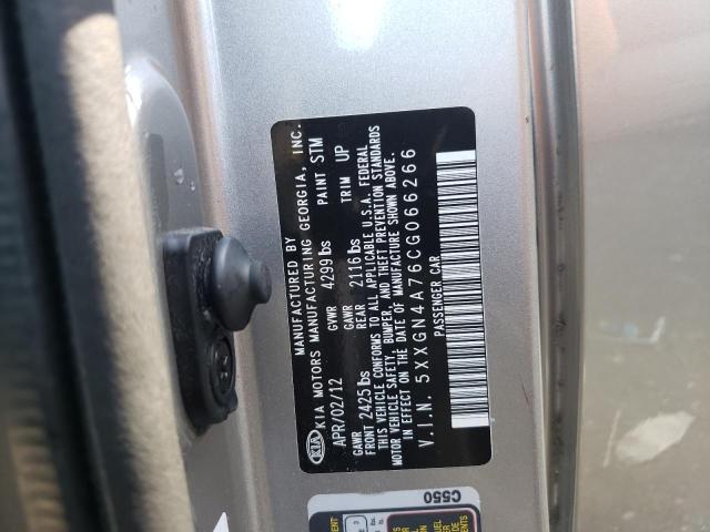 Photo 10 from auction – 2012 KIA OPTIMA EX with VIN 5XXGN4A76CG066266
