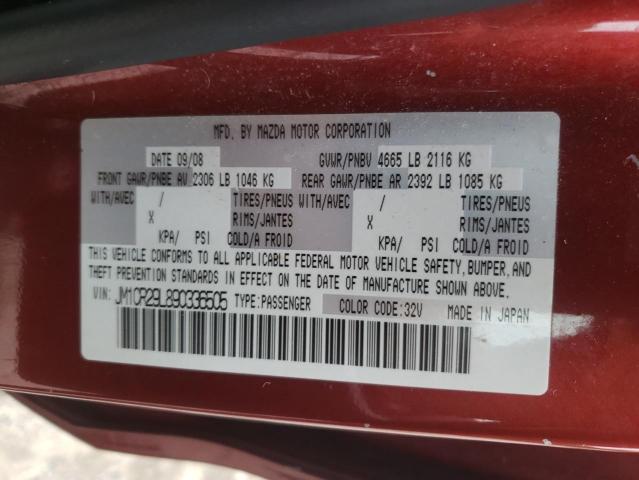 Photo 10 from auction – 2009 MAZDA 5 with VIN JM1CR29L890336505