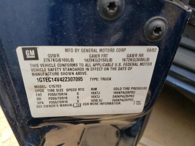 Photo 10 from auction – 2002 GMC NEW SIERRA with VIN 1GTEC14V42Z307095