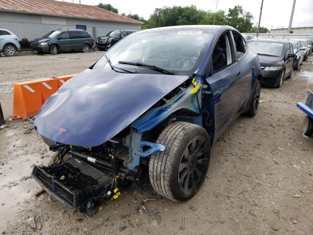Photo 2 from auction – 2021 TESLA MODEL Y with VIN 5YJYGDEE5MF143253