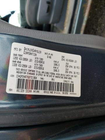 Photo 10 from auction – 2006 DODGE GRAND CARA with VIN 1D4GP24R76B721964