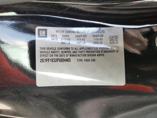 Photo 10 from auction – 2015 CHEVROLET CAMARO LT with VIN 2G1FF1E32F9284465