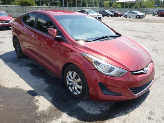 HYUNDAI ELANTRA SE 2016 with VIN 5NPDH4AE8GH720431 - Photo from auction
