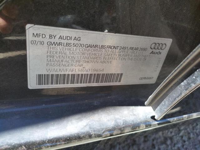 Photo 10 from auction – 2011 AUDI A4 PREMIUM with VIN WAUWFAFL5BA019654