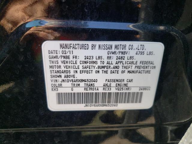 Photo 10 from auction – 2011 INFINITI G25 with VIN JN1DV6ARXBM452040