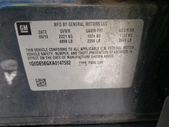 Photo 10 from auction – 2010 CADILLAC CTS LUXURY with VIN 1G6DE5EGXA0147582
